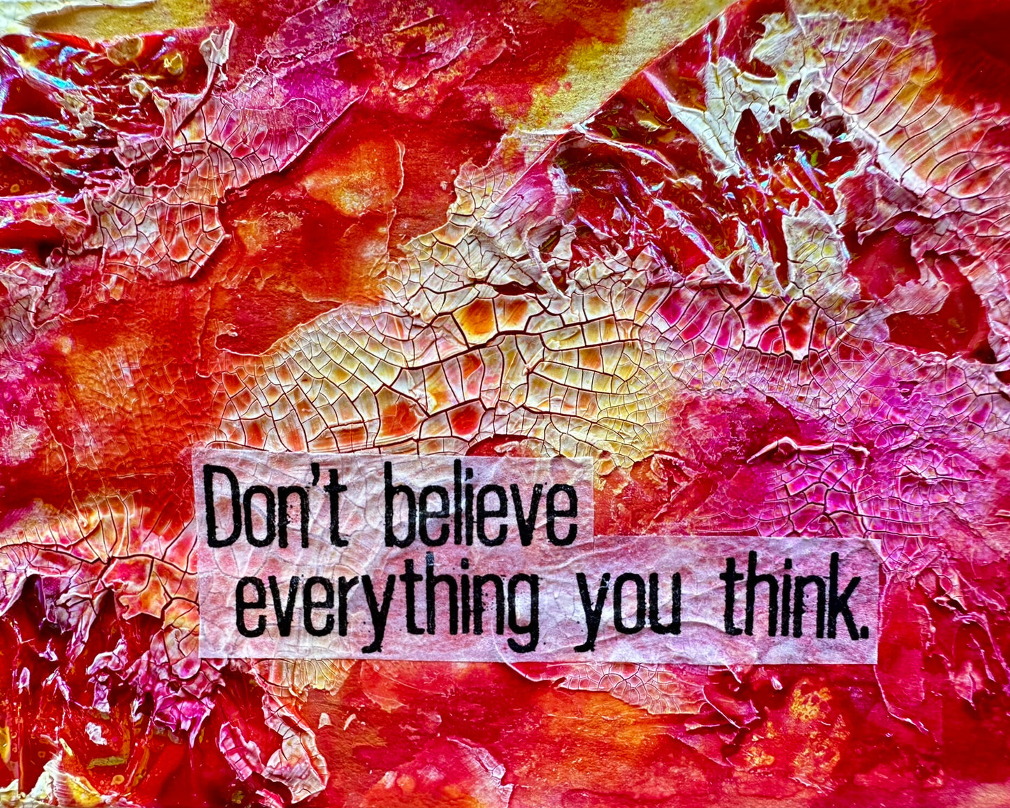 Original Artwork Notecard - Don't Believe Everything You Think