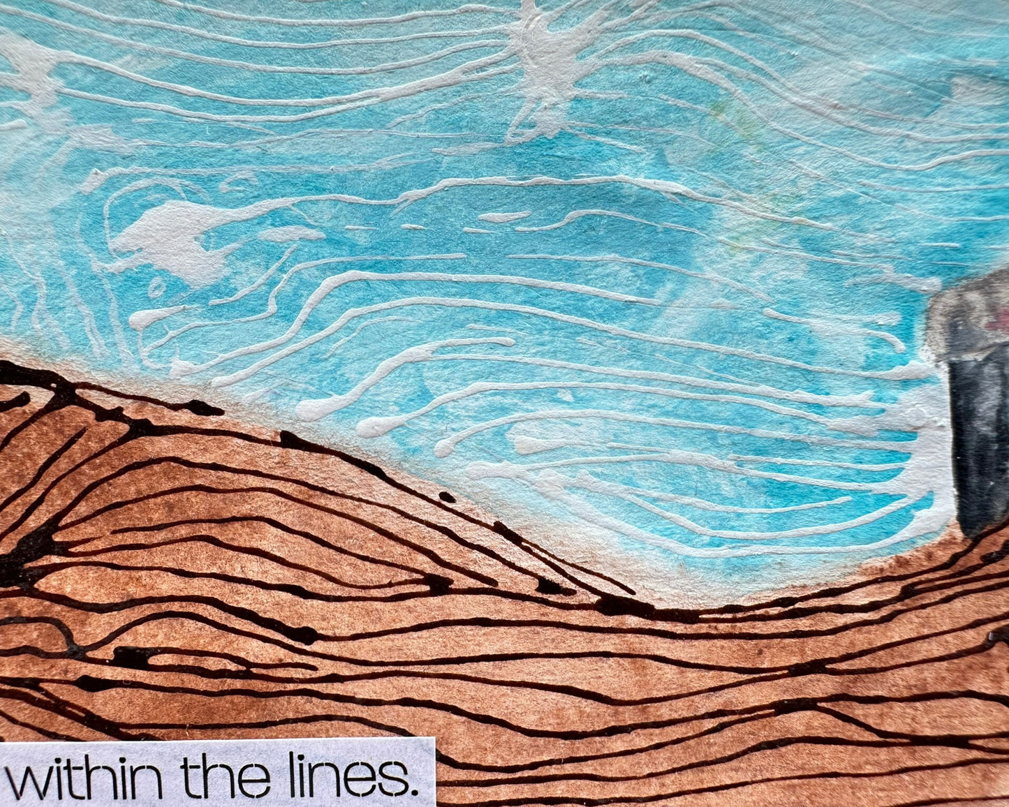 Original Artwork Notecard - Don't Stay Within the Lines