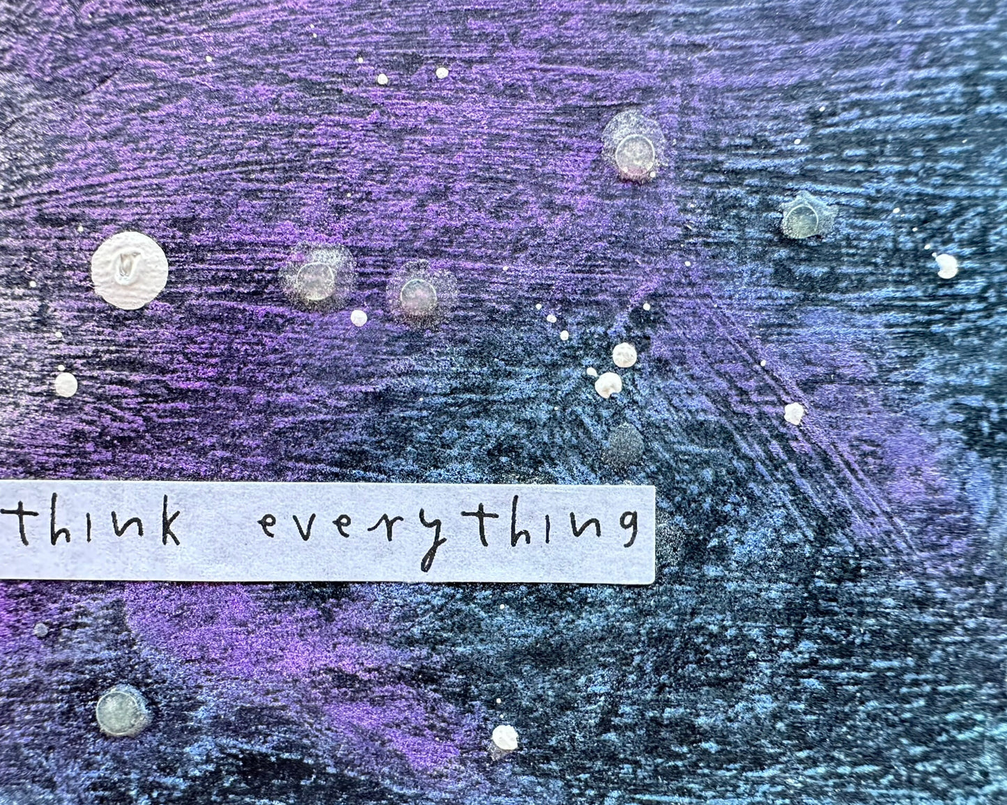 Original Artwork Notecard - Overthink Everything