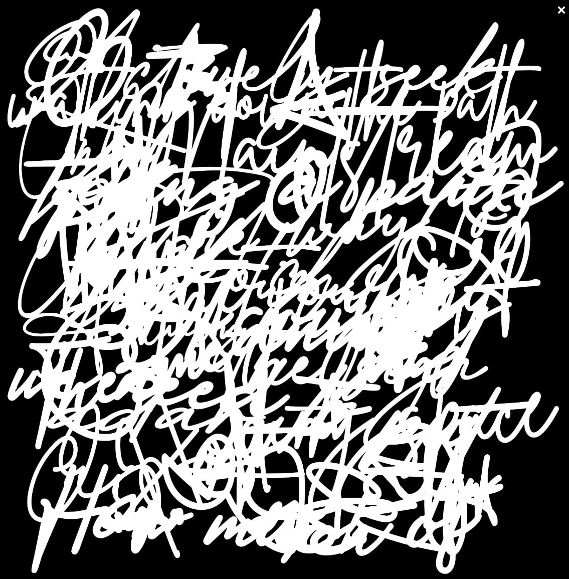 TCW Stencil Messy Script 6x6 (TCW1093s)