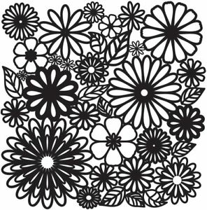 TCW Stencil -Mini Flower Frenzy by Jaime Echt