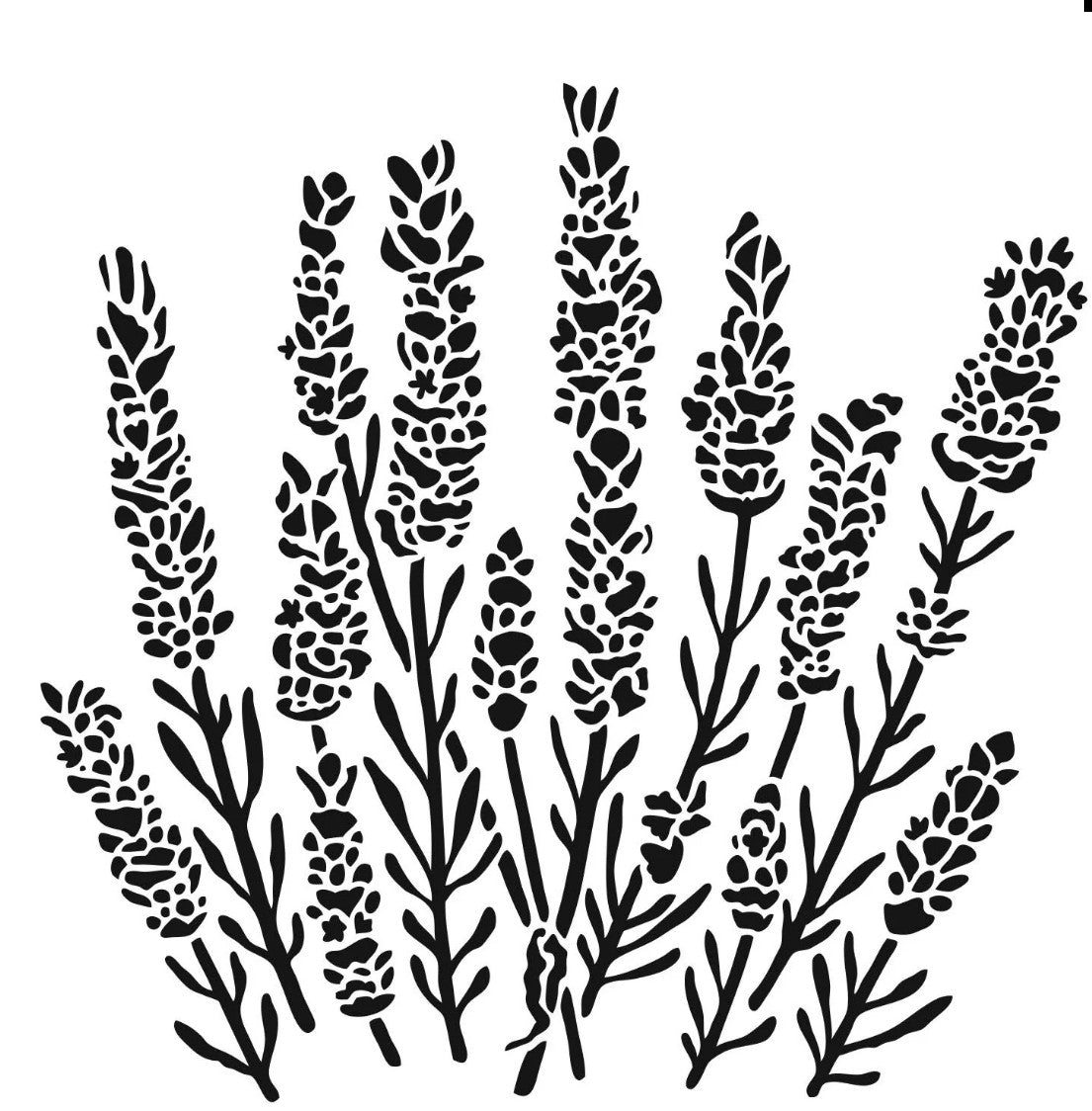 TCW Stencil Lavender 6x6 (TCW860s)