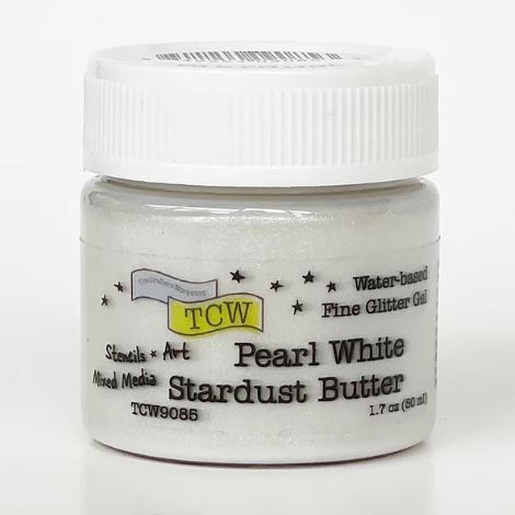 TCW Stencil Butter in Pearl White Stardust 2 oz