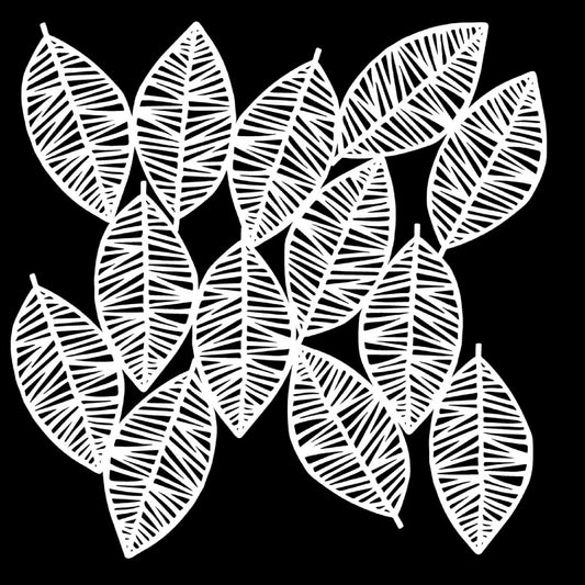 TCW Stencil - Striped Leaves by Balzer Designs